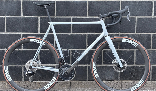 Integrated Mariposa Road Bike outfitted with SRAM and Enve