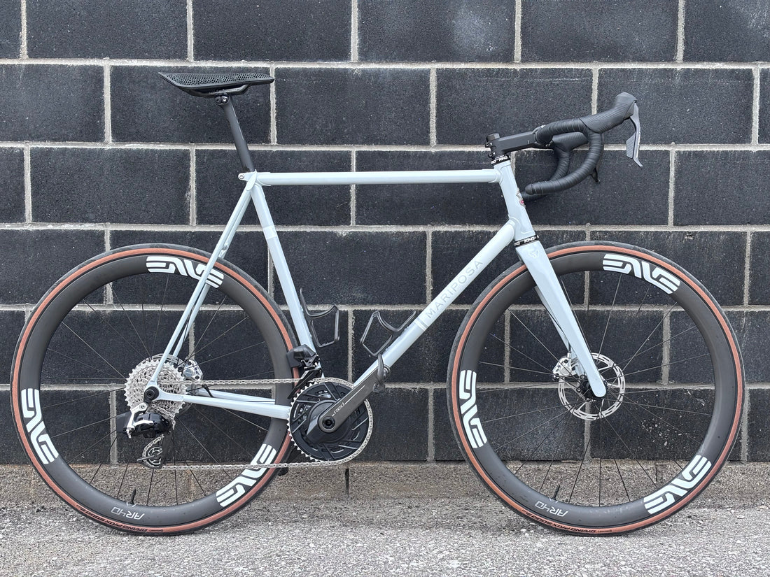Integrated Mariposa Road Bike outfitted with SRAM and Enve