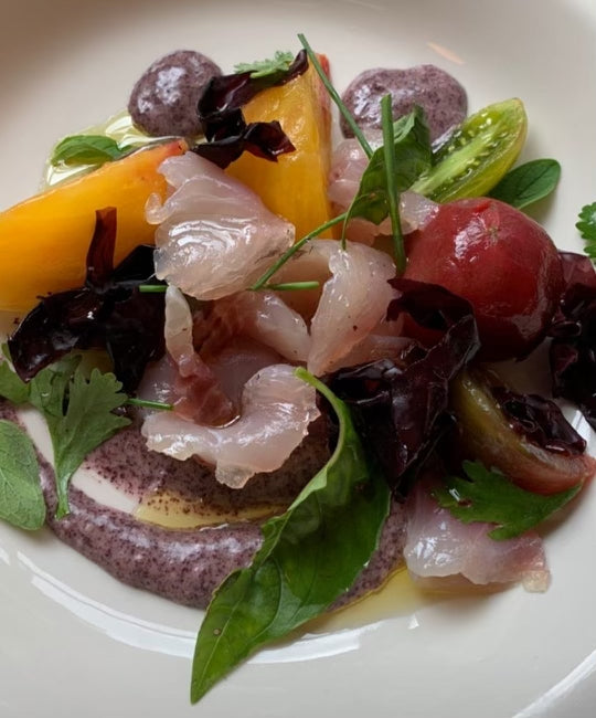 Cured Lake Huron Whitefish with Dulse Seaweed Vinaigrette