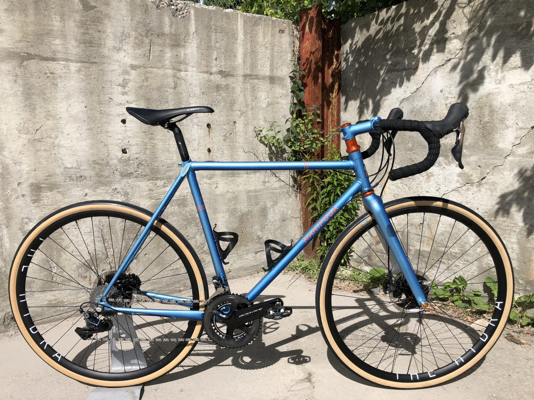 Mariposa Feature:  All-Road Dura-Ace Hydraulic bike with shadow fade paint