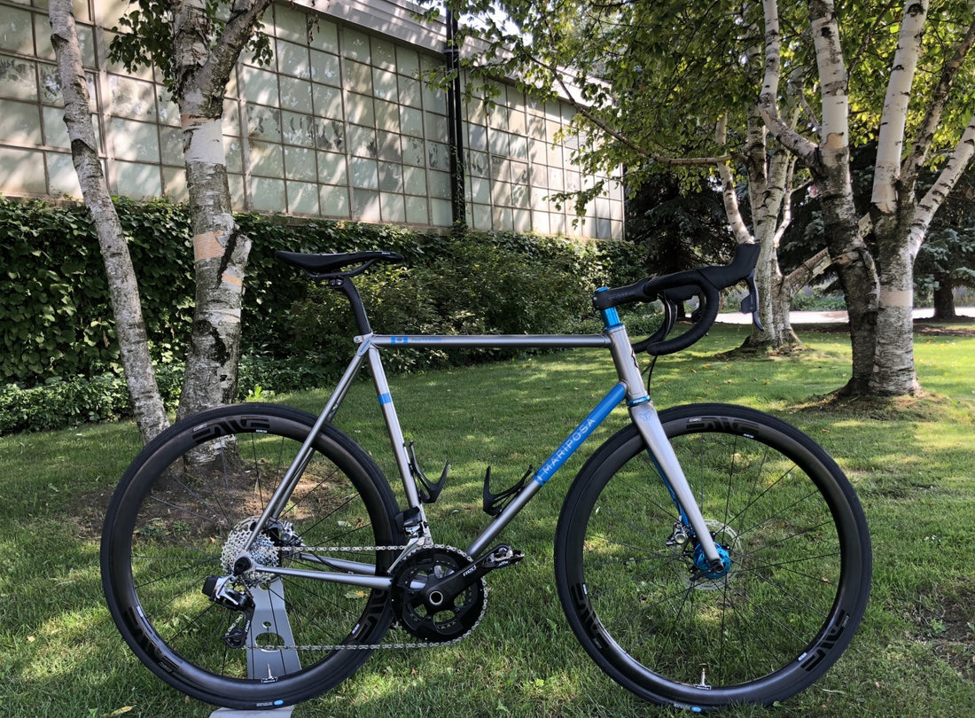 Mariposa Feature:  Road Disc SRAM eTap Bicycle with ENVE Speed Release Disc Fork