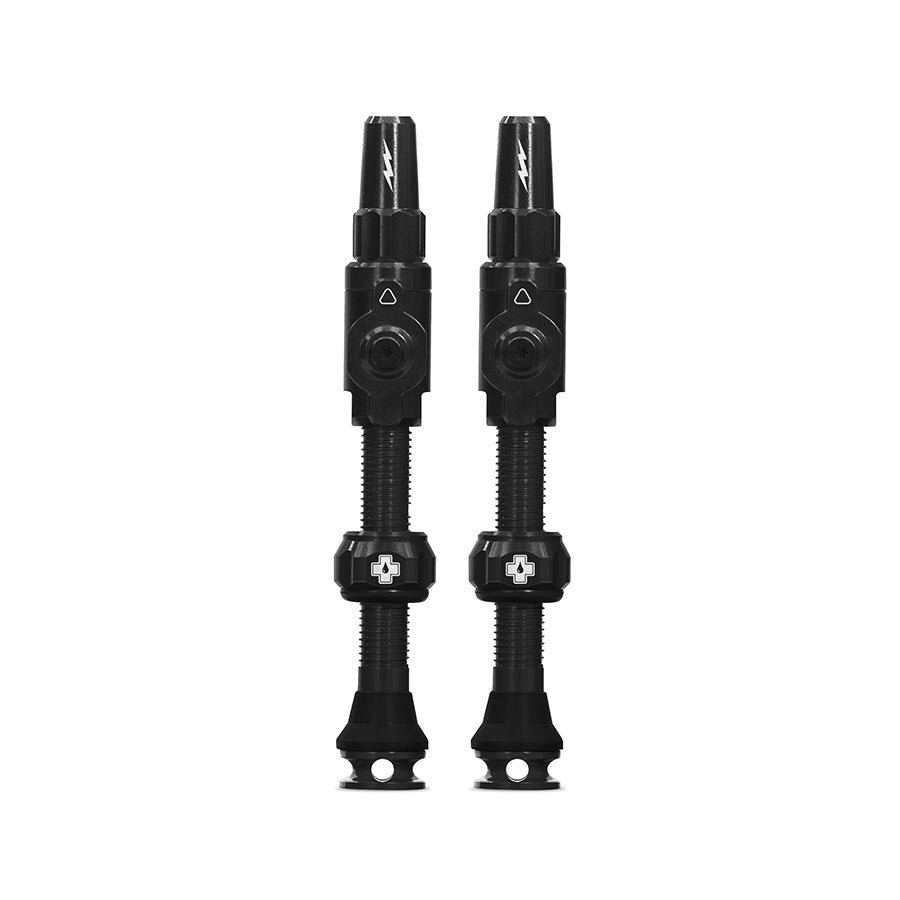 Muc-Off, Big Bore Lite Large, Tubeless Valve, Presta, 45mm, Black, Pair