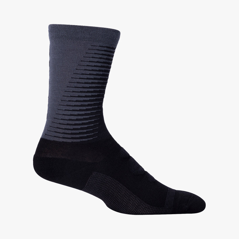 S-PHYRE Merino Wool Tall Socks:  Black / Grey