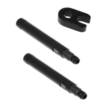 Fast Forward Valve extensions (2), male, black, 40mm, tool included