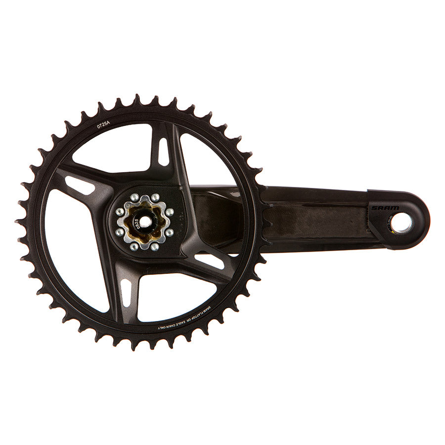 SRAM, Force 1x XPLR Powermeter E1, Power Meter Crankset, Speed: 12/13, Spindle: 28.99mm, BCD: Direct Mount SRAM 8 Bolt, 42, DUB, 170mm, Black, Road