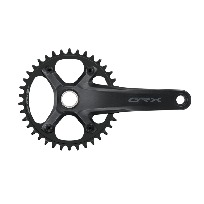 Shimano GRX Crankset, FC-RX610-1, 165mm, 38T Chainring