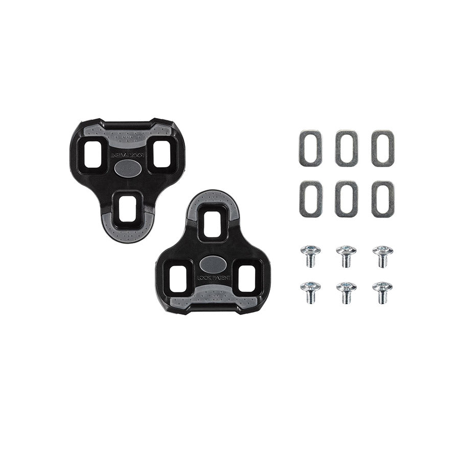 Look, Keo Grip, Cleats, Compatibility: Keo Grip, Float: 0°, Black, Pair