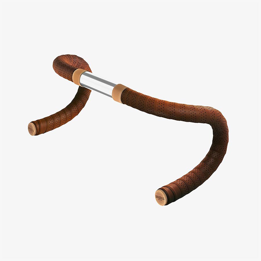 Brooks, Perforated Leather Bar Tape, Handlebar Tape, Antique Brown