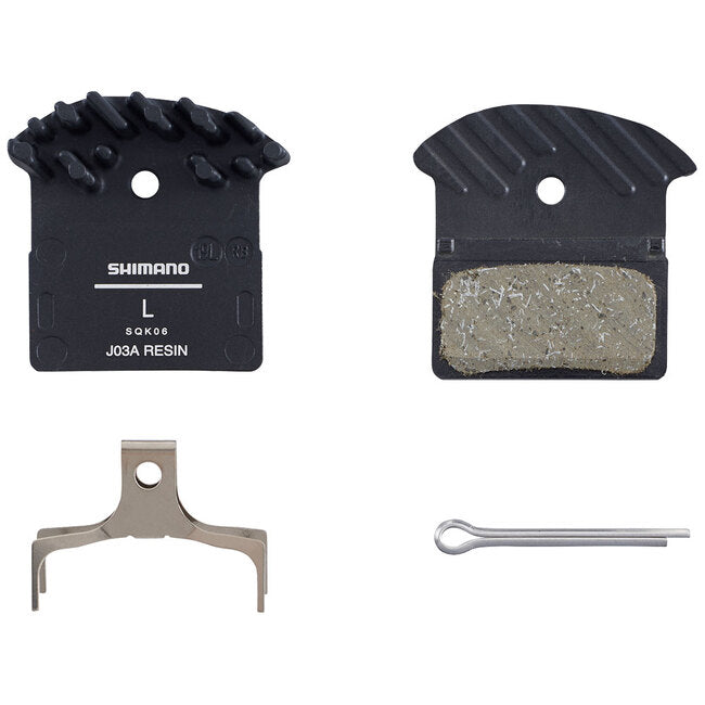 Shimano XTR, XT Disc Brake Pads, J05A-RF Resin w/ fin