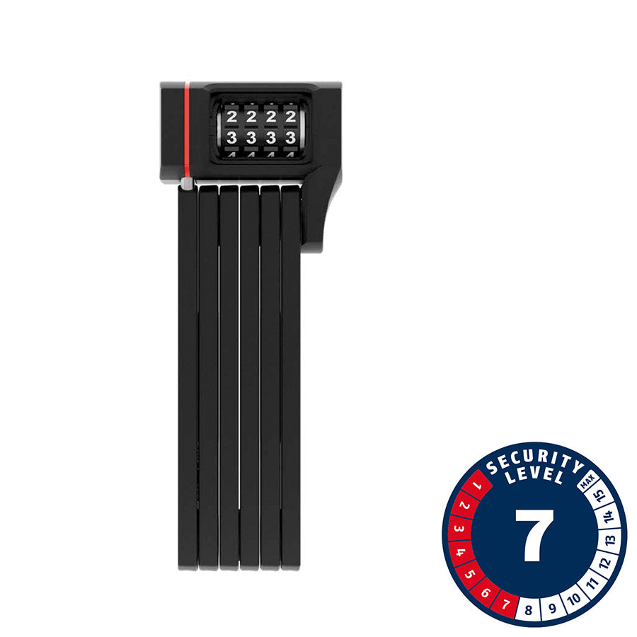 Abus, Bordo uGrip 5700C, Folding Lock, Combination, 80cm, 2.6', 5mm, Black