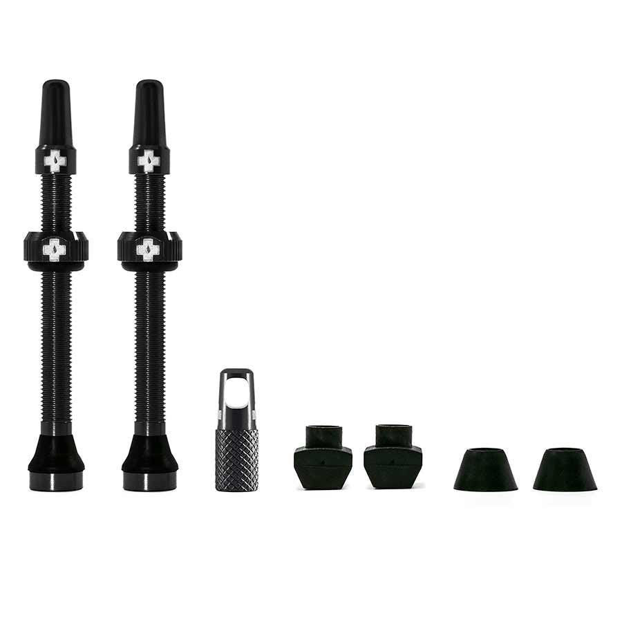 Muc-Off, V2, Tubeless Valve, Presta, 60mm, Black, Pair
