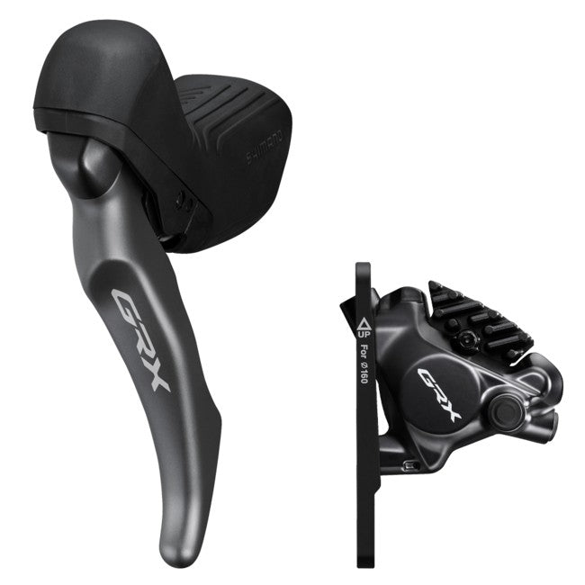 Shimano, GRX ST-RX820-LA/ BR-RX820, Road Hydraulic Disc Brake, Front, Flat mount, Dropper Post Operation