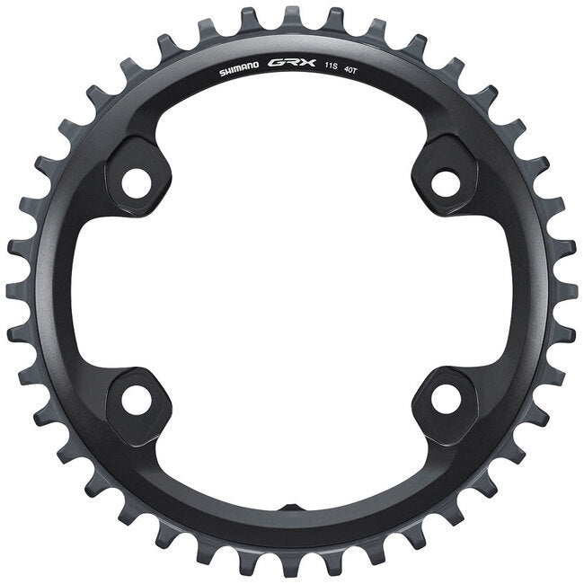 Shimano, GRX FC-RX810 1x11, Chainring, Teeth: 40, Speed: 11, BCD: 110, Bolts: 4, Single, Aluminum, Black