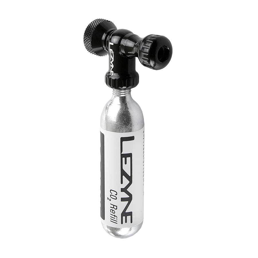 Lezyne, Control Drive CO2, CO2 Inflator, Threaded, Presta, Schrader, Black, 1x16g