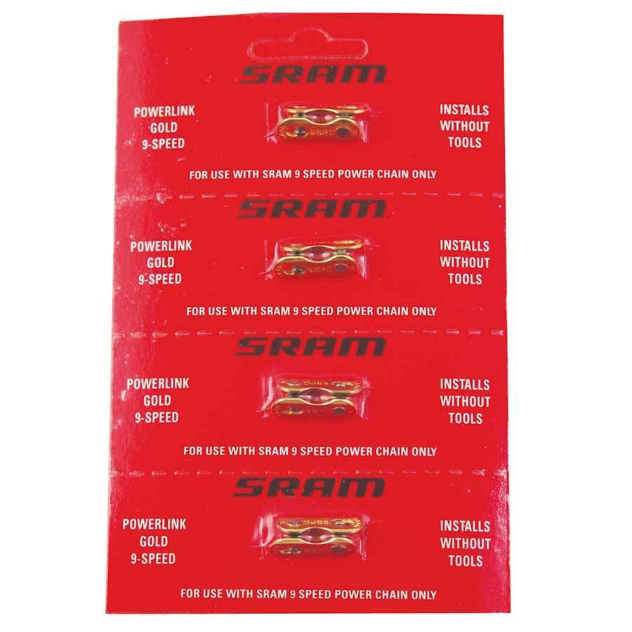 SRAM, PowerLock, 12 speed chain connector, Silver, Card of 4