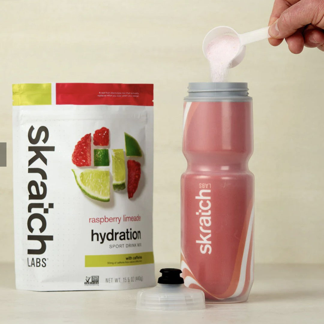 Skratch Labs Hydration Sport Drink Mix, Raspberry Limeade with Caffeine, 20-Serving Resealable Bag