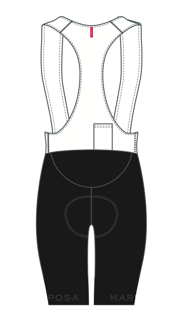 Mariposa Black line bib shorts