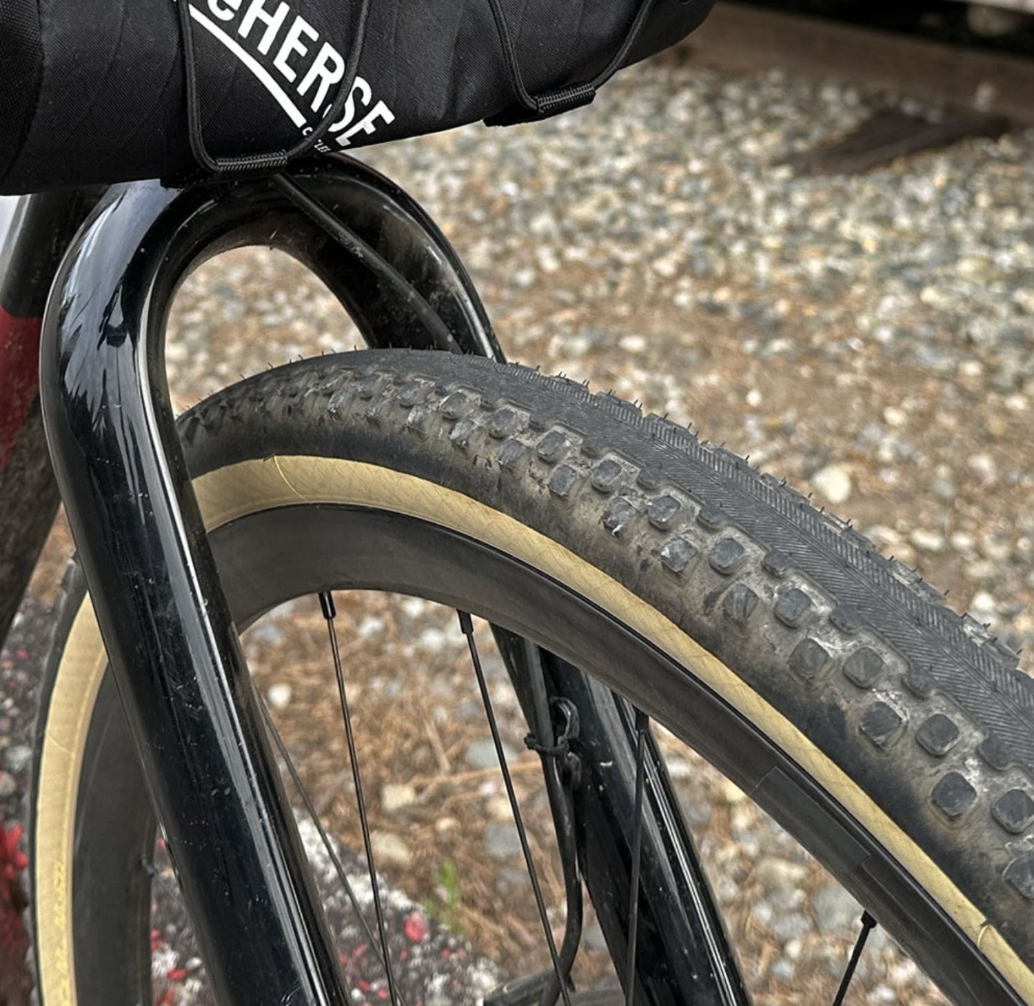 slick tires for gravel bike Rene Herse Corkscrew Climb TC Semi-Slick (700C x 44) Standard Tan