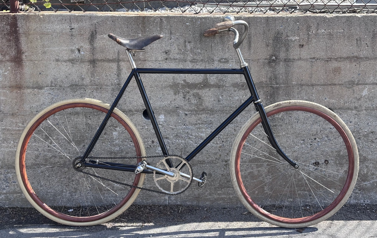 1895 American Roadster / Safety Bicycle, Single Speed Coaster, 23”, Black