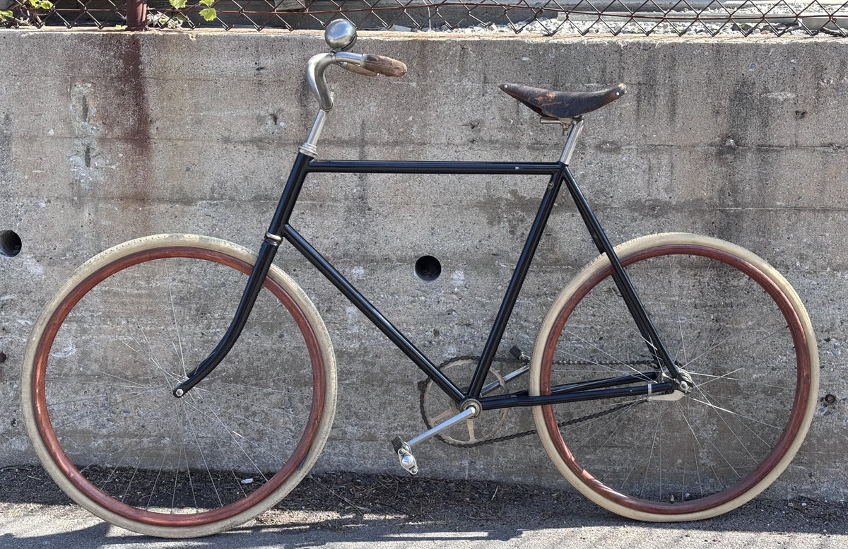 1895 American Roadster / Safety Bicycle, Single Speed Coaster, 23”, Black