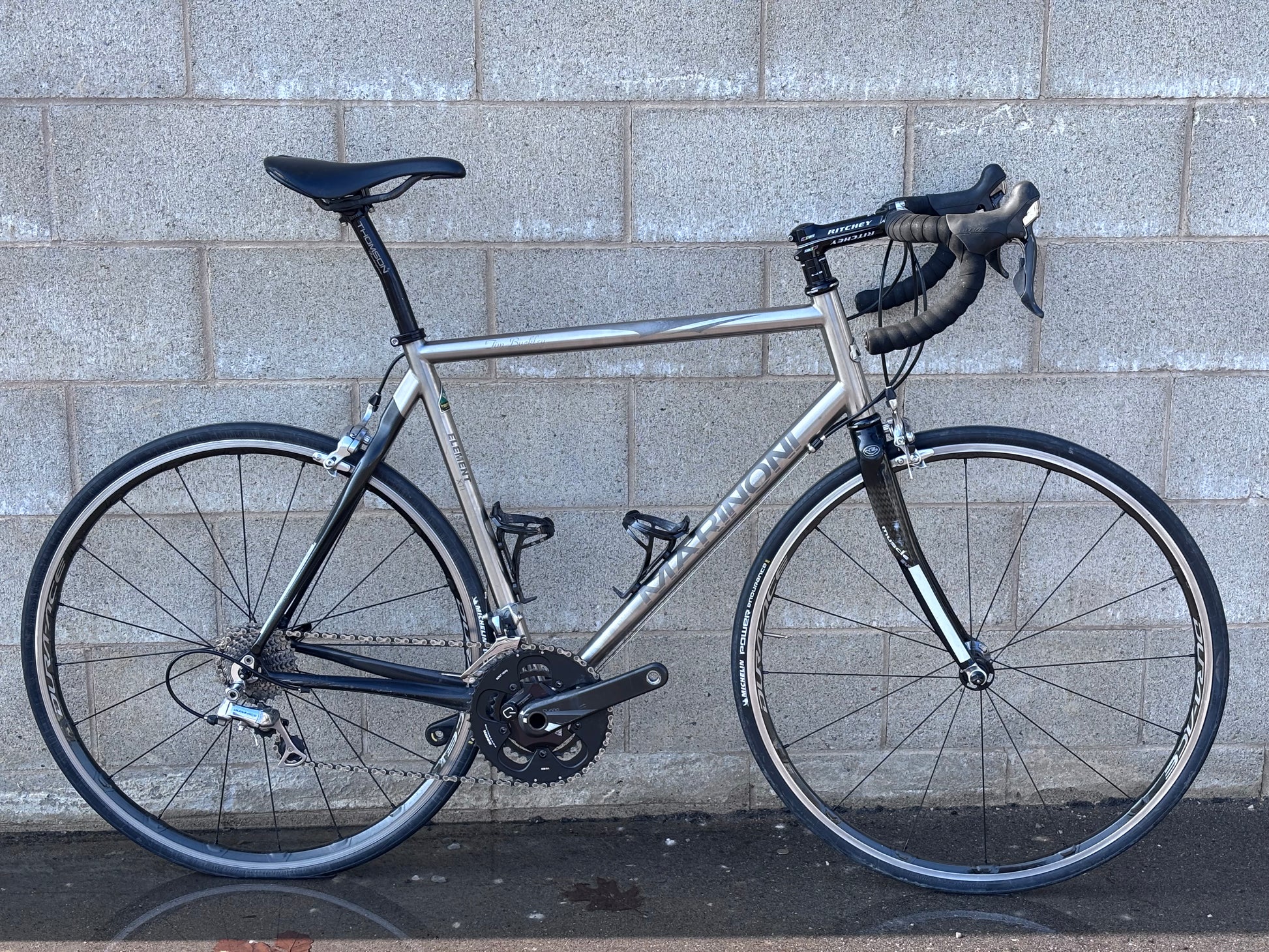 c2008 Marinoni Element Titanium / Carbon Road Bicycle, Size 57cm (Pre-owned)