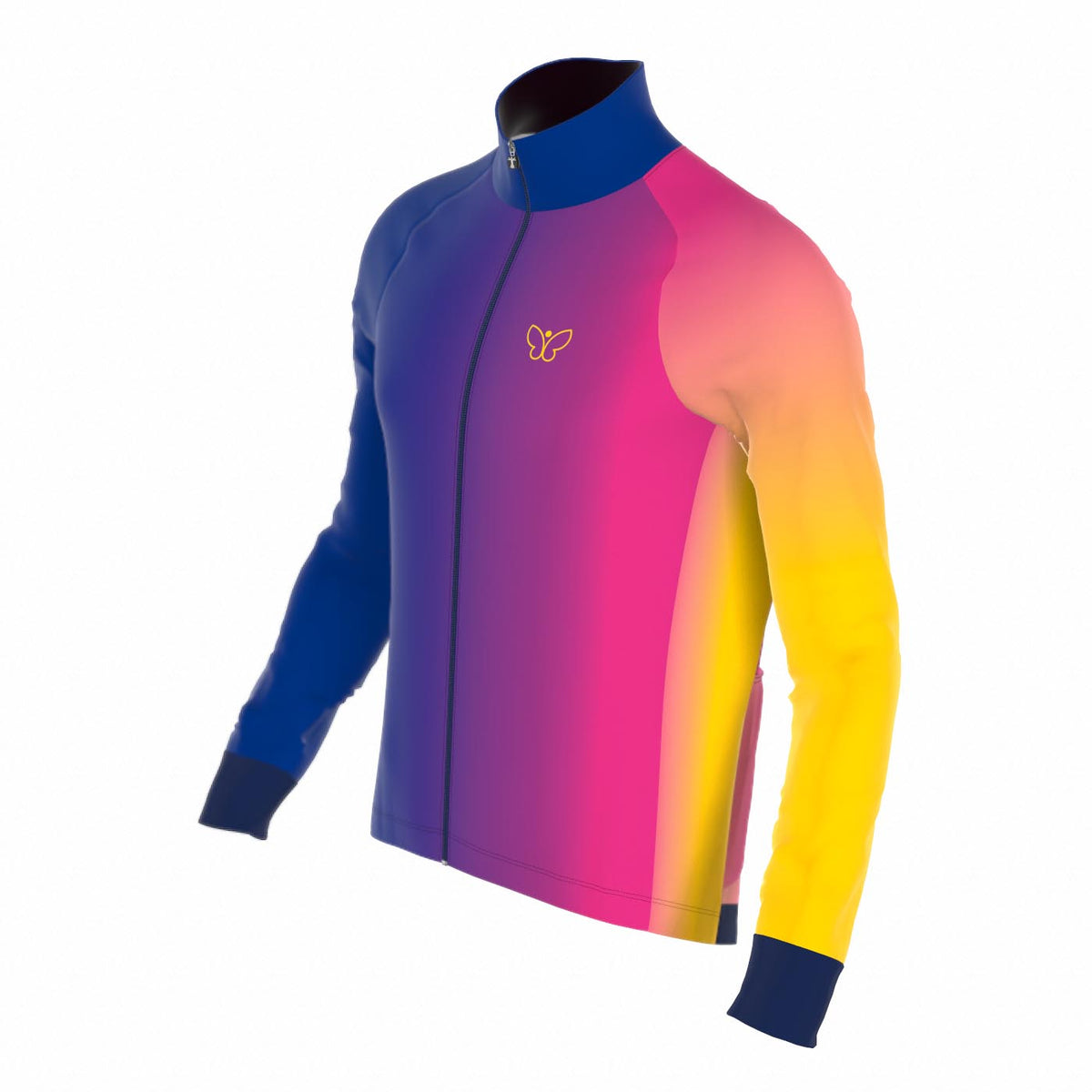Mariposa X Bioracer Sunset Fade Light Thermal Long Sleeve Jersey / Jacket