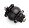 SONdelux Dynamo 12mm Thru-Axle, Centerlock Disc Front Hub, 28H, Black