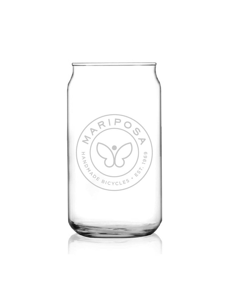 Mariposa Beer Can Glass