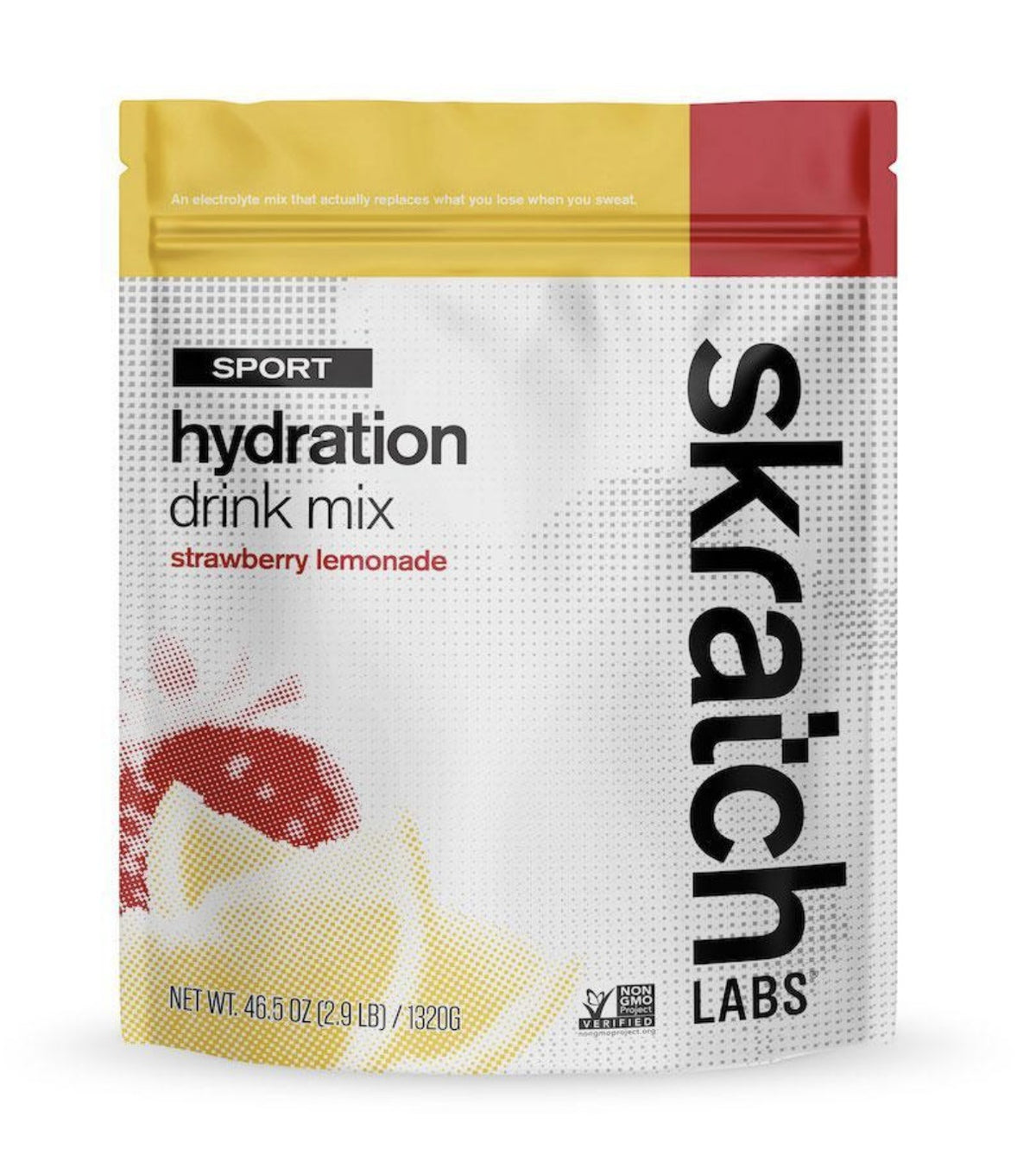 Skratch Labs Sport Hydration Drink Mix - Strawberry Lemonade, 60-Serving Resealable Pouch