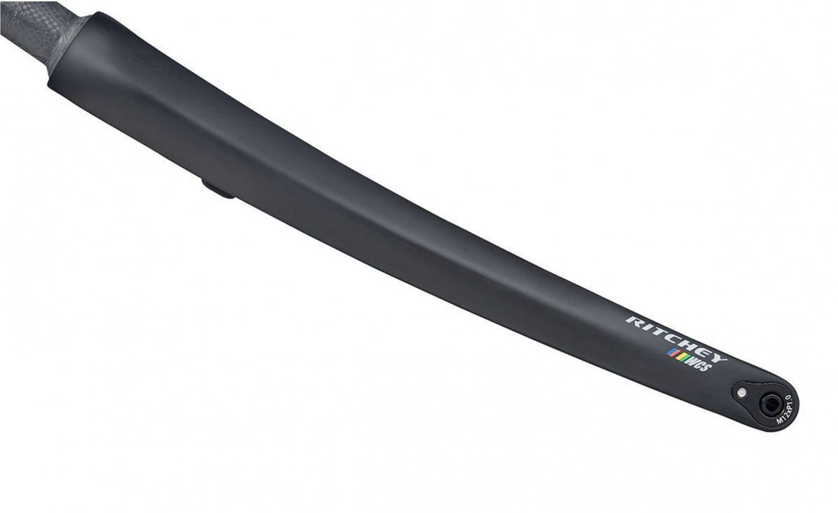 Ritchey WCS Carbon Road Disc Fork - 1-1/8", 46mm Rake, Flat Mount, 12mm Thru x 100mm, Black