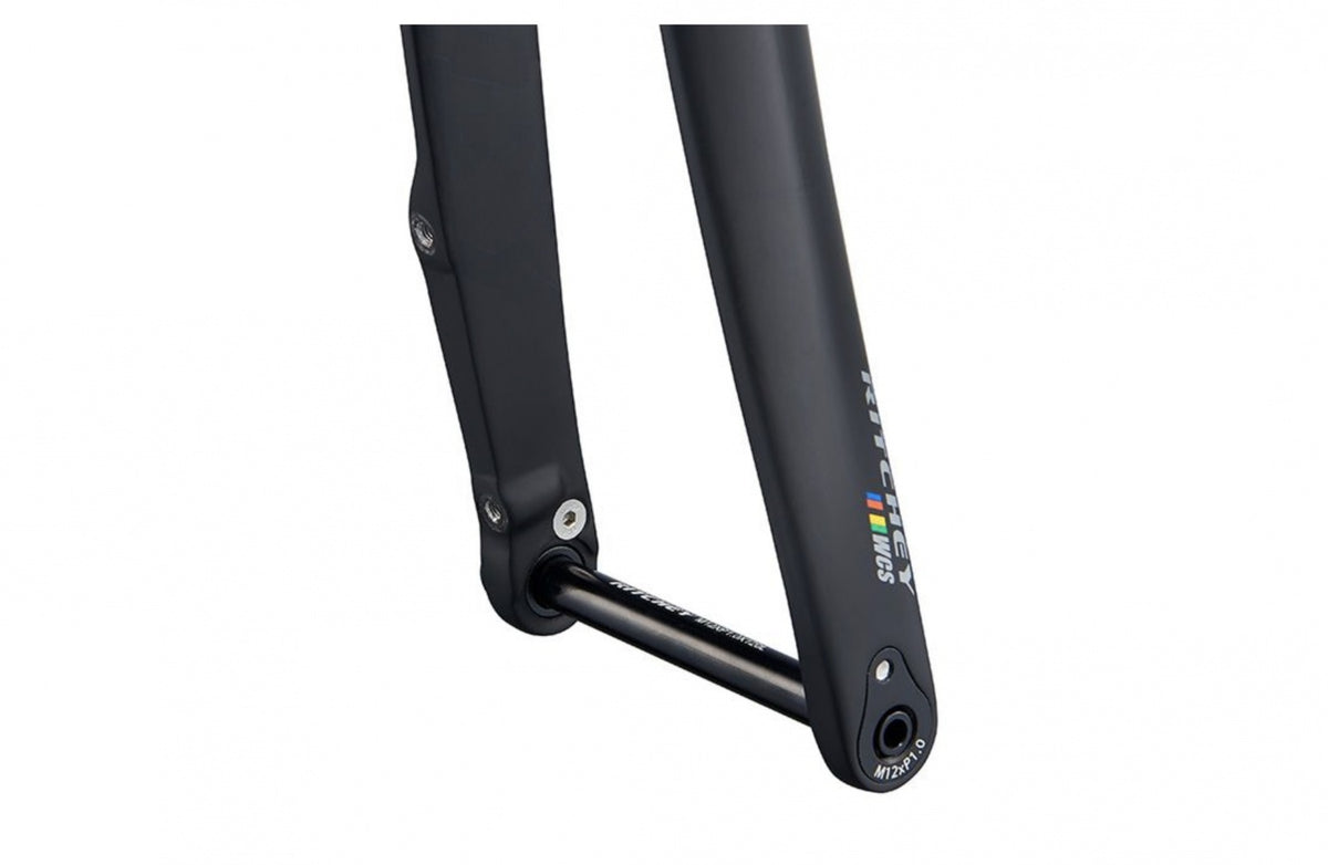 Ritchey WCS Carbon Road Disc Fork - 1-1/8", 46mm Rake, Flat Mount, 12mm Thru x 100mm, Black
