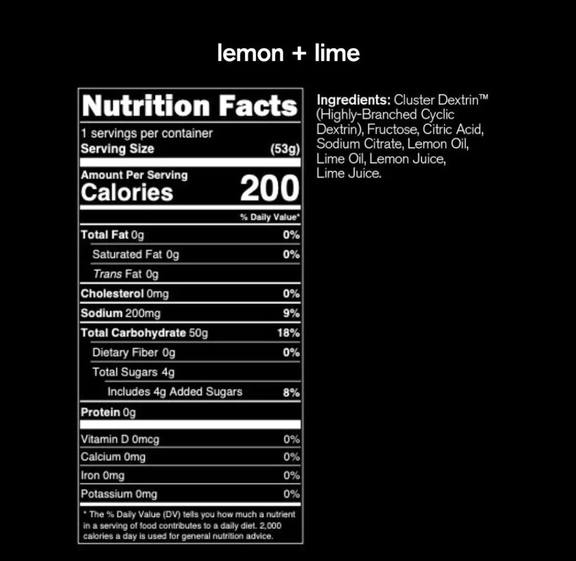 Skratch Super High Carb Lemon Lime Sport Drink Mix 8 Serving