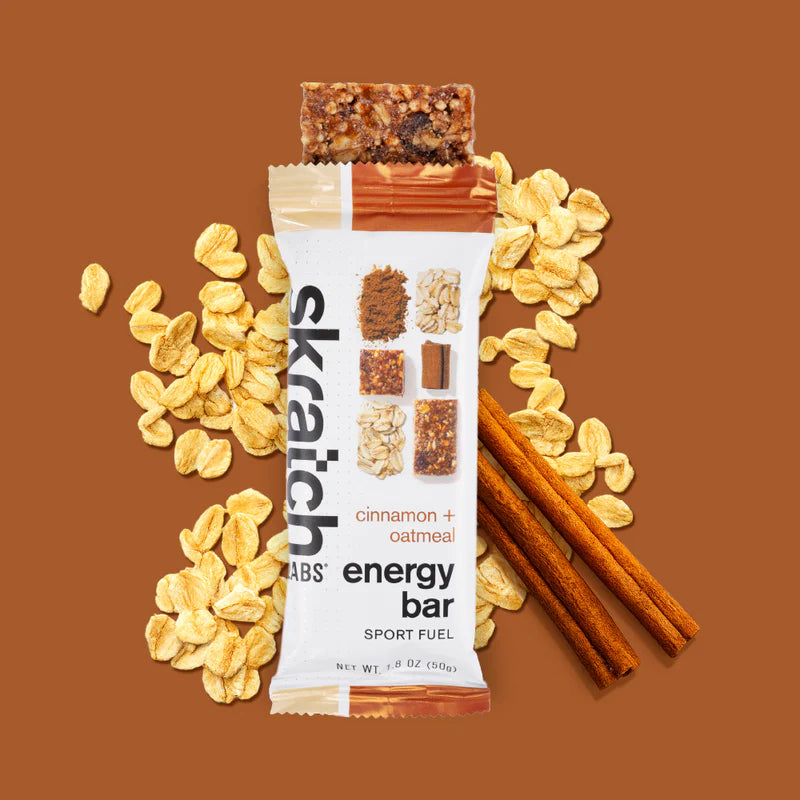 SKRATCH LABS - ENERGY BAR: CINNAMON + OATMEAL