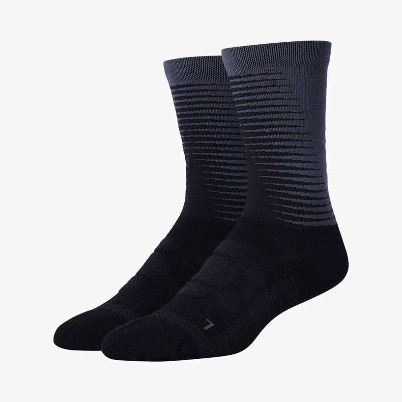 S-PHYRE Merino Wool Tall Socks:  Black / Grey