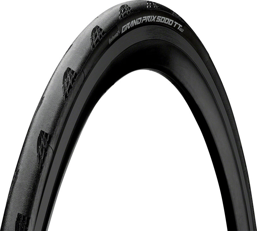 Continental Grand Prix 5000 TT Timetrial TR Tire - 700 x 25, Tubeless, Folding, Black, BlackChili, Vectran Breaker, LazerGrip, ACT