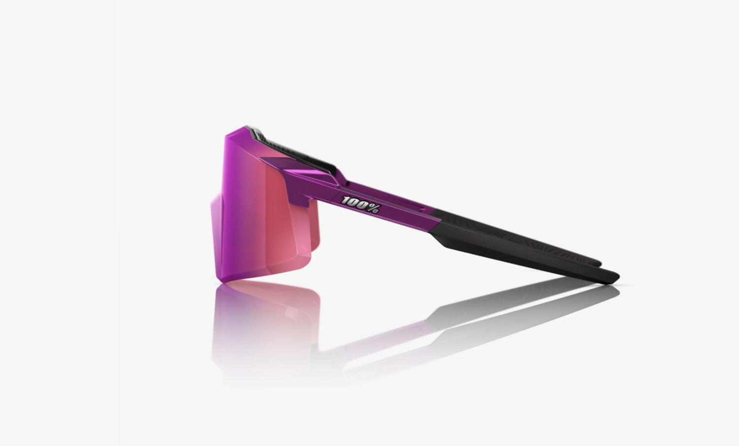 100% Aerocraft Sunglasses, Gloss Purple Chrome frame - Purple