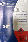 Schwalbe Wheelchair Tube SV 11A, 26 x 3/4 - 1.0" (559/571), 40mm Presta Valve /each