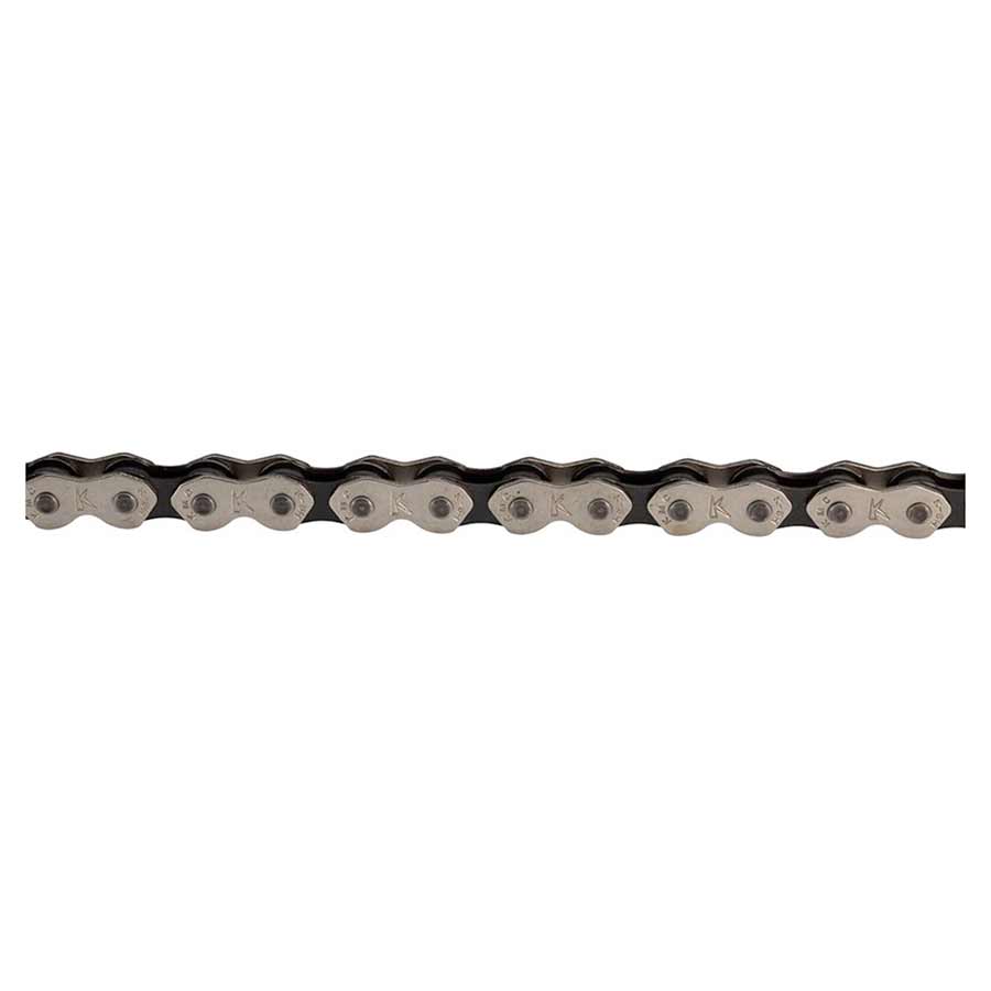 KMC K1 Kool Wide Chain - Single Speed 1/2" x 1/8", 112 Links, Silver/Black