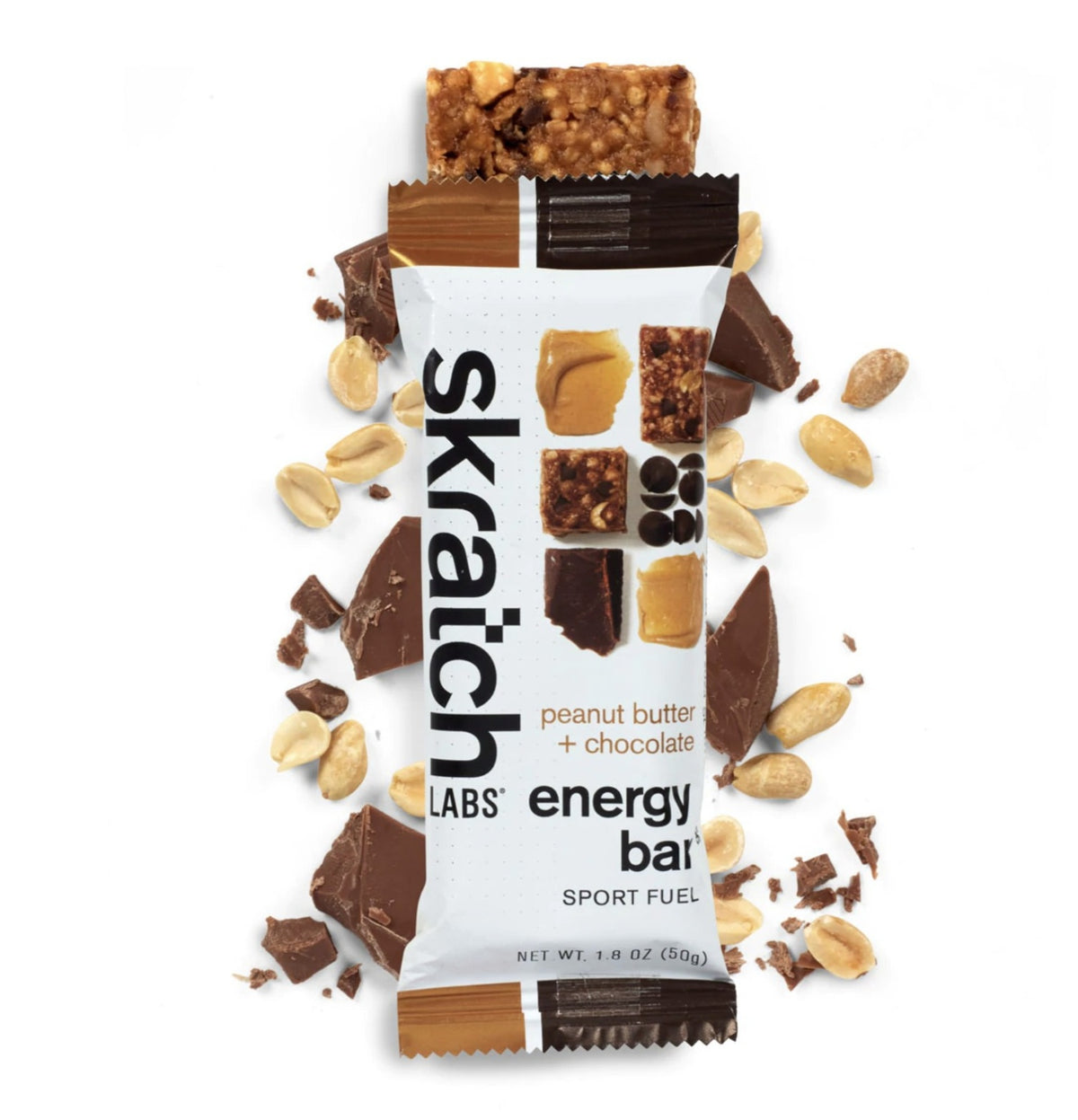 Skratch Labs, Anytime Energy, Bars, Chocolate/ Peanut Butter, 12pcs