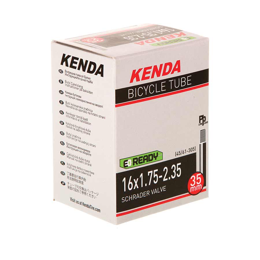 Kenda, Schrader, Tube, Schrader, Length: 35mm, 16'', 1.75-2.35 in.