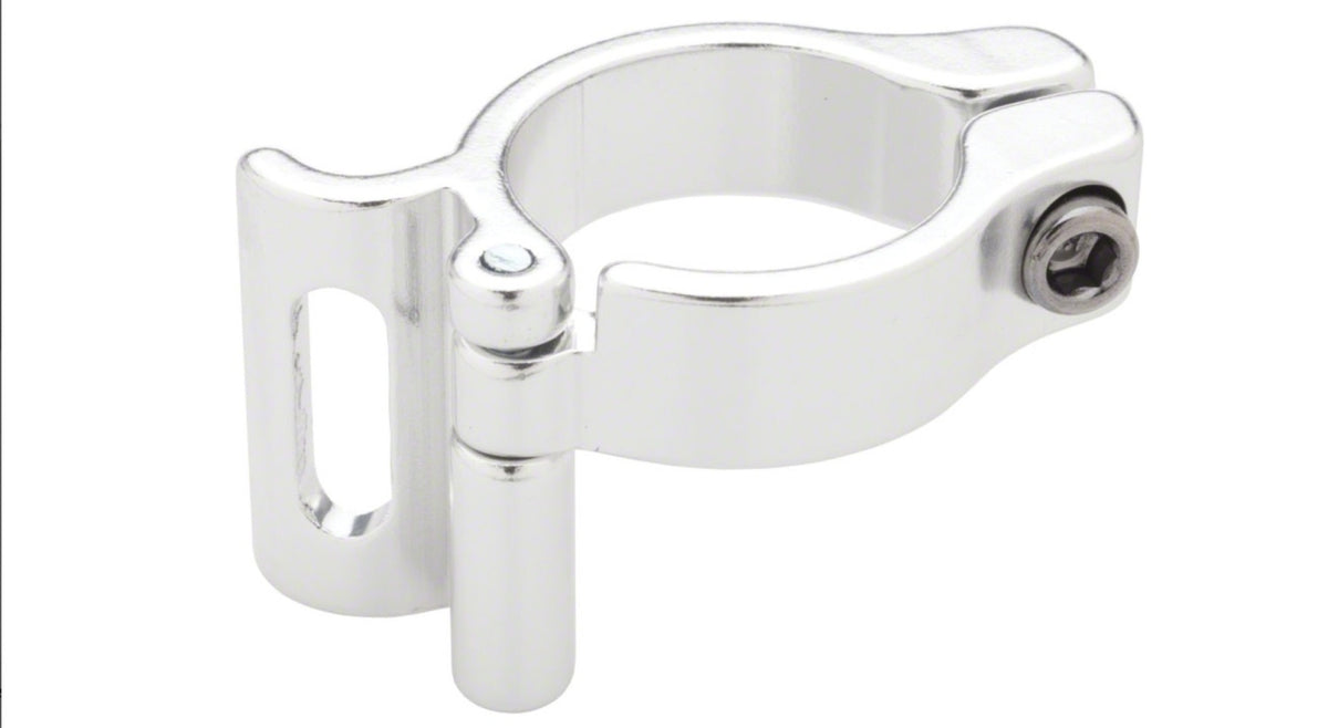 Problem Solvers Braze-on Adaptor Clamp 28.6mm Slotted Silver