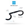 PRO Vibe Aero Alloy Handlebar 40cm / 6 Degree Flare / 31.8mm
