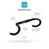 Vibe Aero Alloy Handlebar 42cm / 6 Degree Flare / 31.8mm