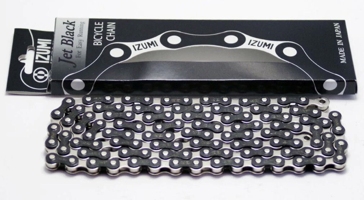 Izumi 1/8" Track Chain, Jet Black/Silver