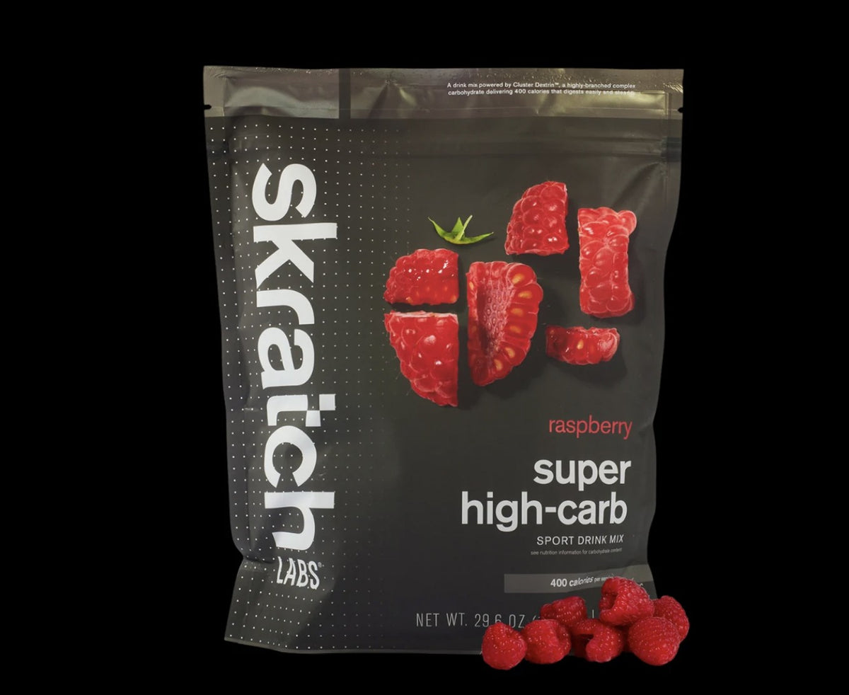 Skratch Labs Super High-Carb Sport Drink Mix, Raspberry, 840g, 8-Serving Resealable Pouch