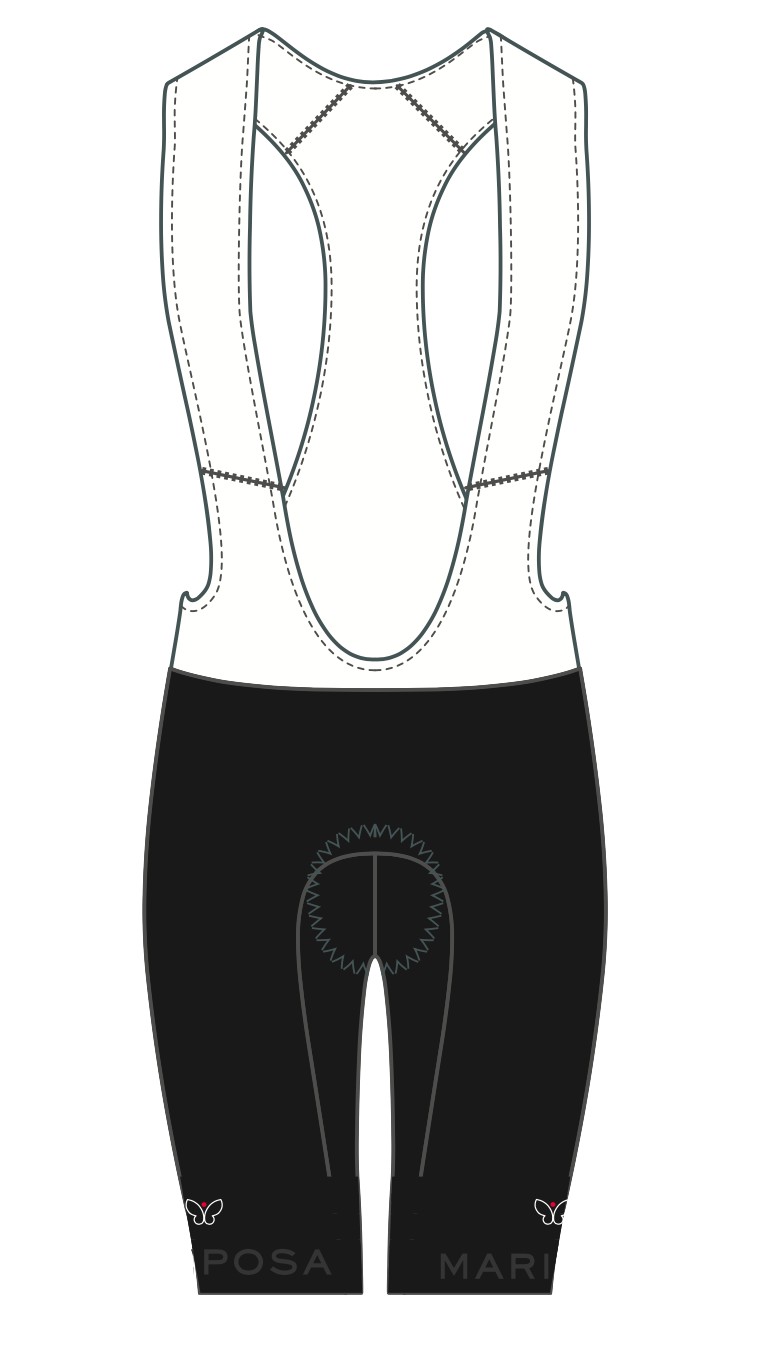 Mariposa Black Line Thermal Bib Shorts